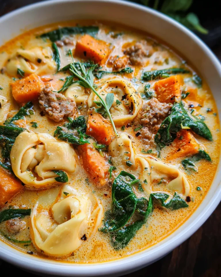 Creamy Sausage Tortellini Soup
