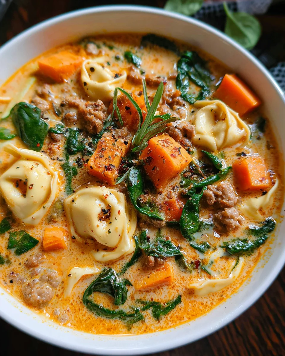 Creamy Sausage Tortellini Soup 23 Creamy