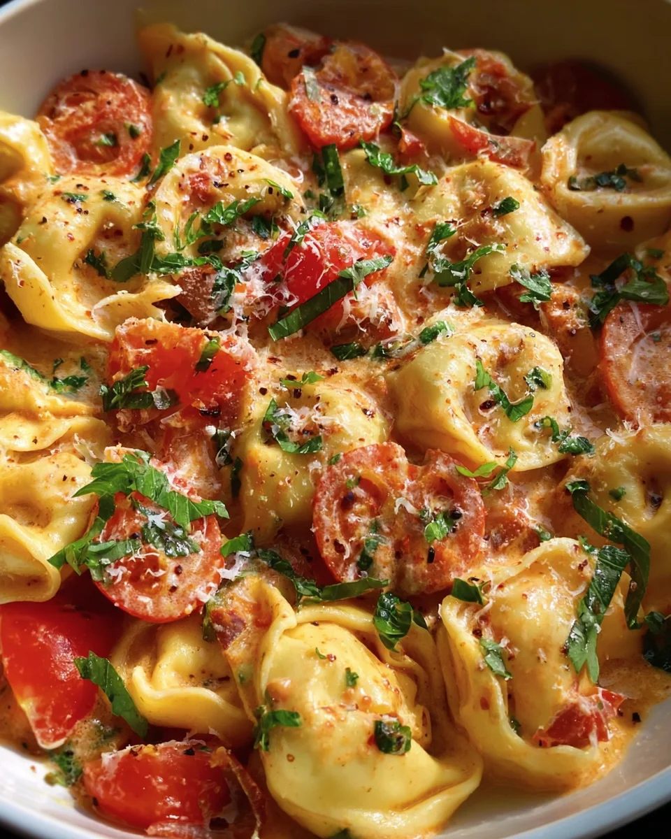 Creamy Tortellini with Tomatoes 21 Creamy