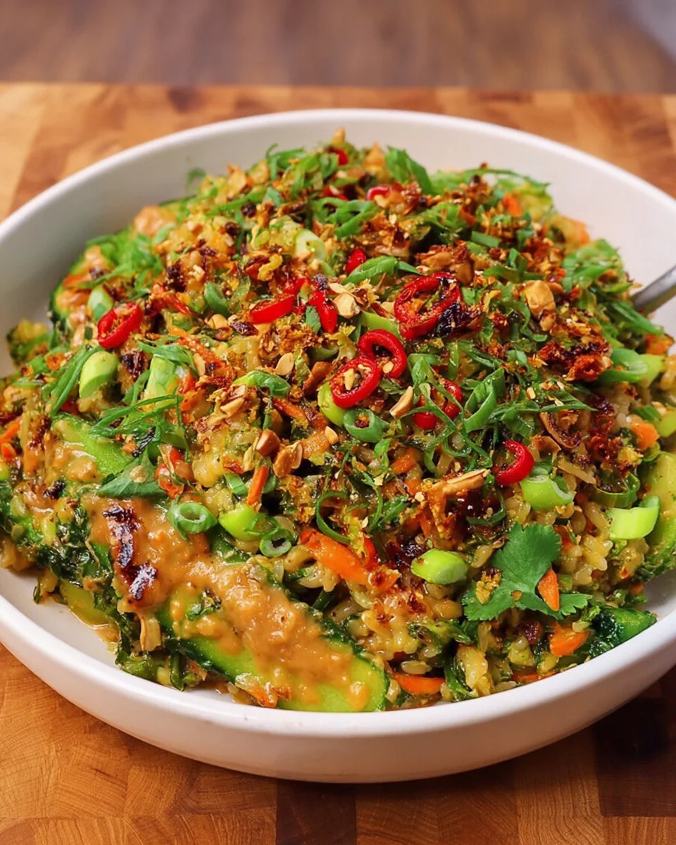 Crispy Rice Salad with Peanut-Chili Dressing 28 Crispy