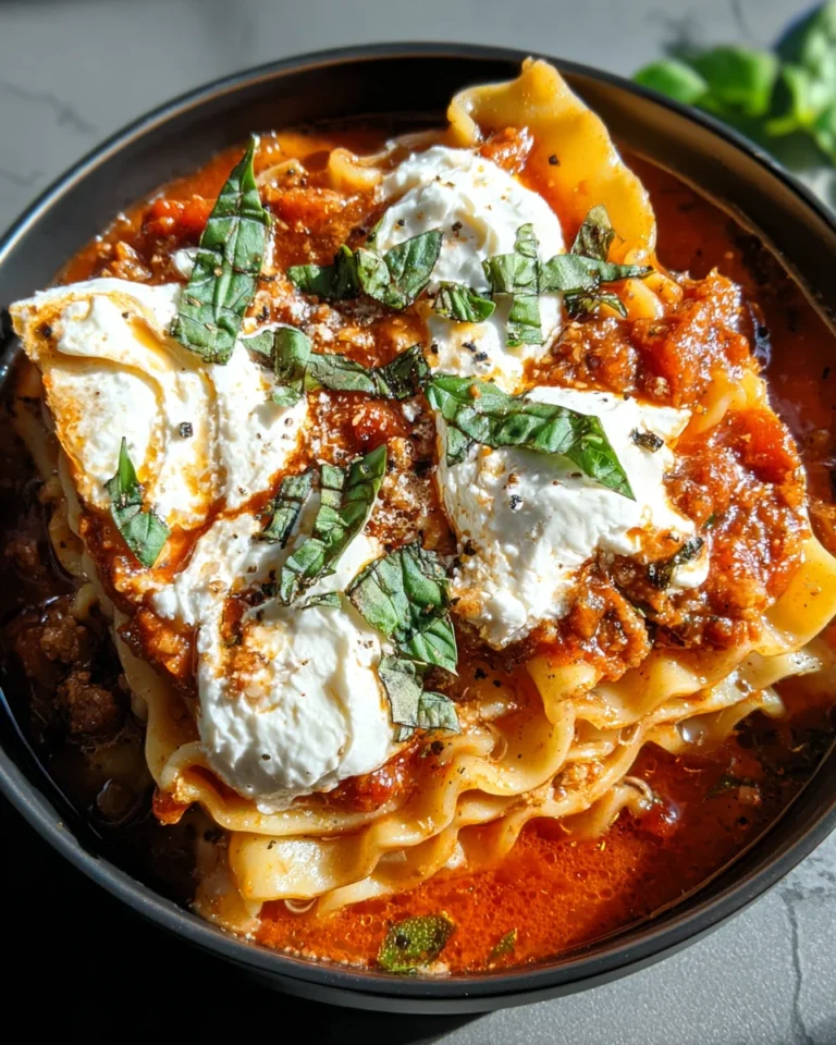 Crockpot Lasagna Soup