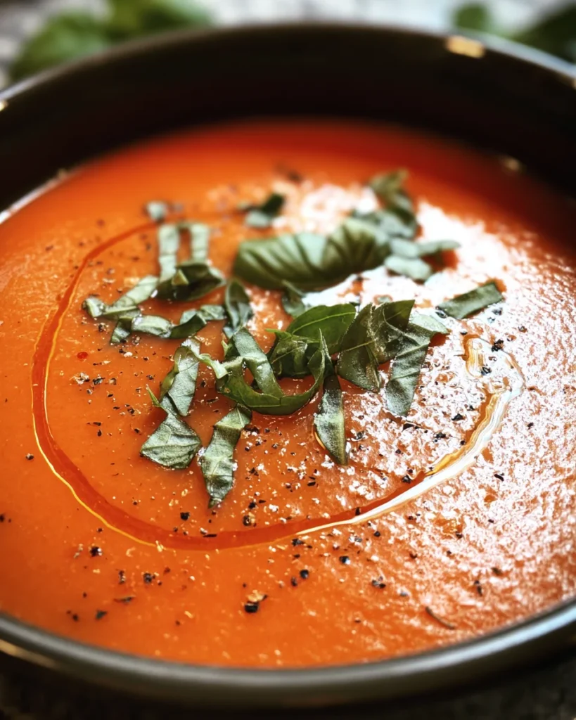 Crockpot Tomato Basil Soup