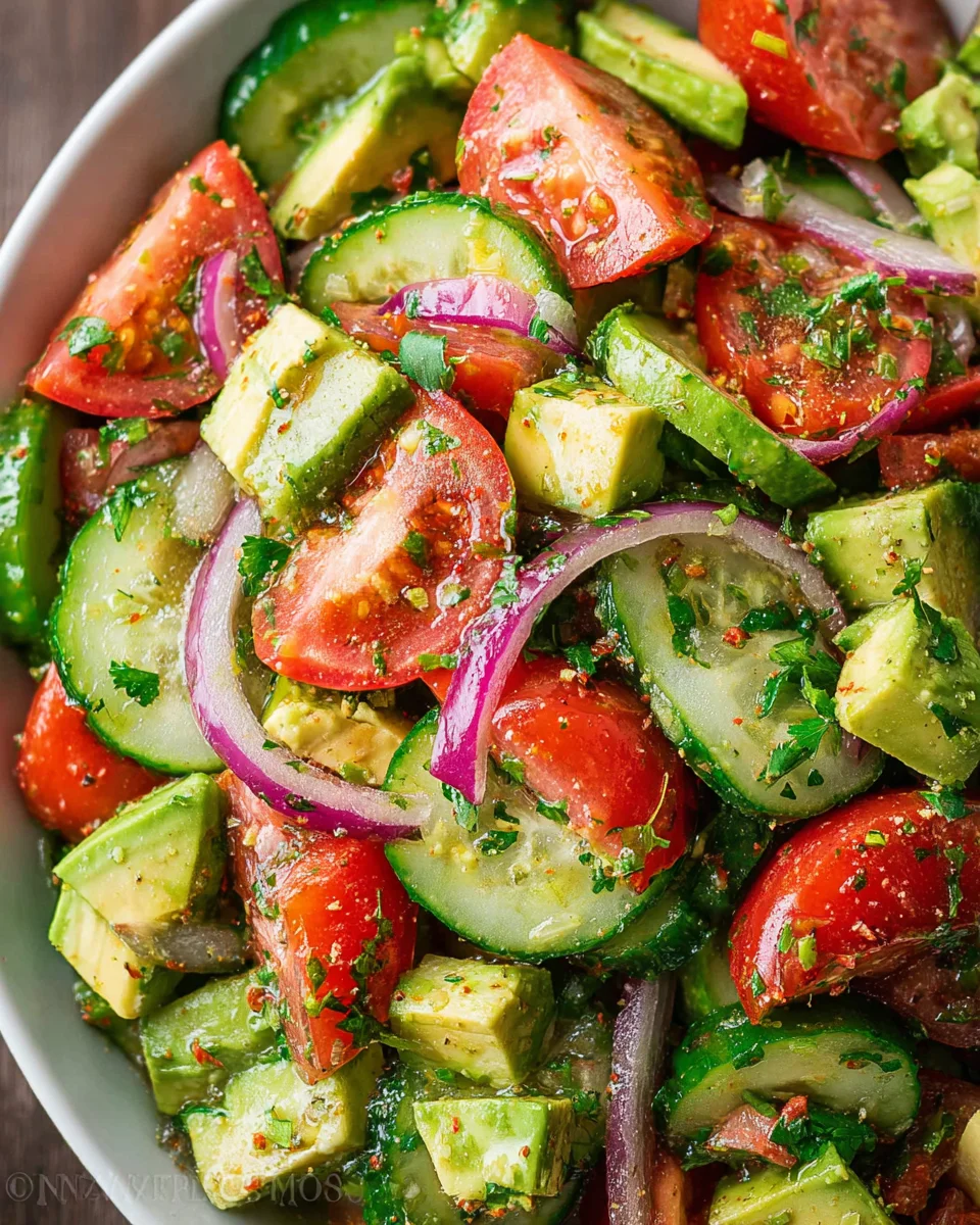 Cucumber Tomato Avocado Salad 18 Cucumber