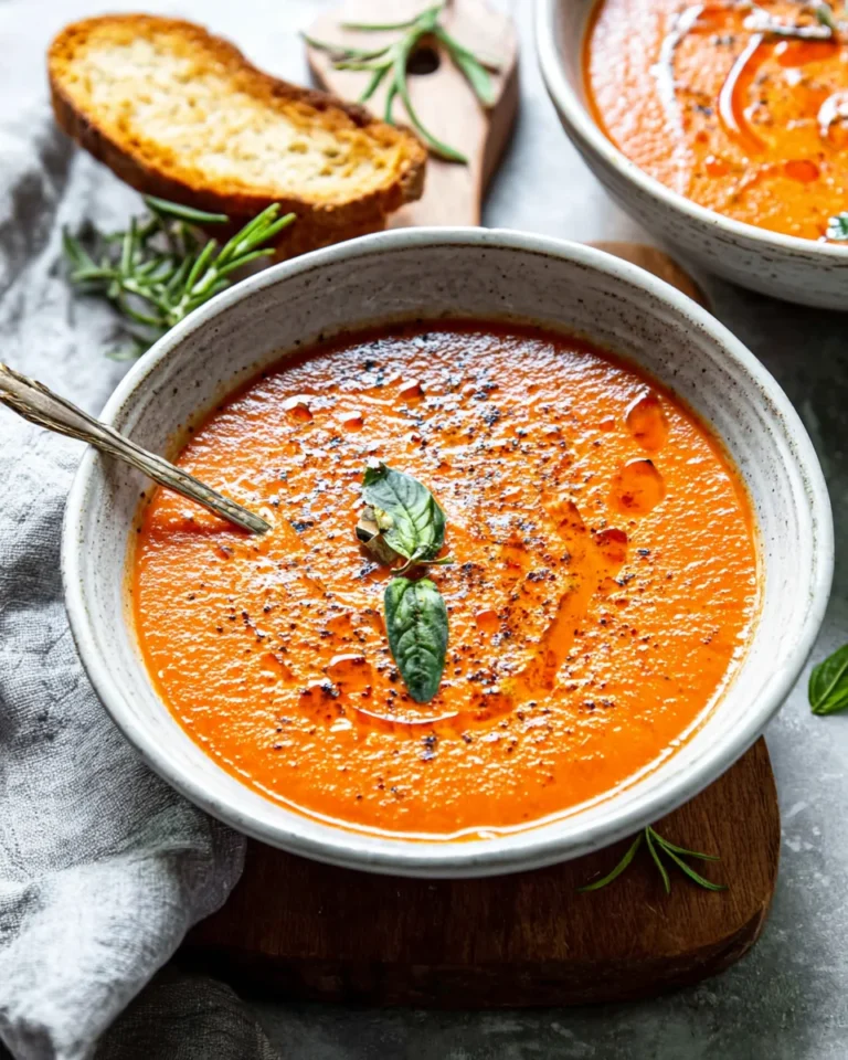 Easy Homemade Roasted Tomato Soup
