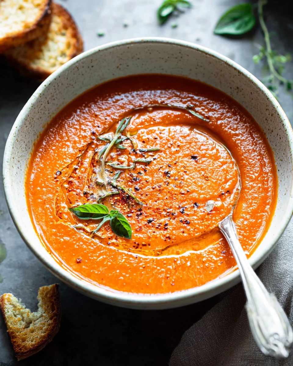 Easy Homemade Roasted Tomato Soup 21 Easy