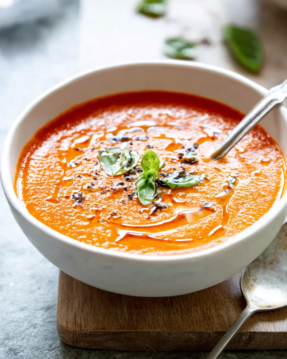 Easy Homemade Roasted Tomato Soup 22 Easy