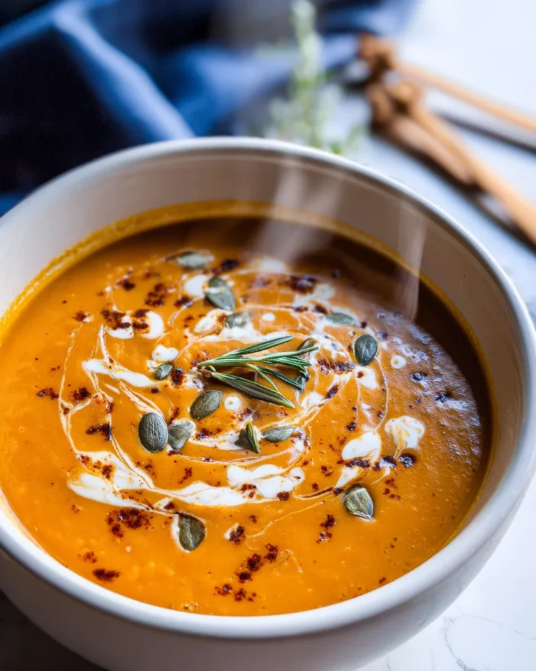 Easy Pumpkin and Sweet Potato Soup