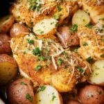 Garlic Parmesan Crockpot Chicken and Potatoes 19 Garlic Parmesan Crockpot Chicken and Potatoes