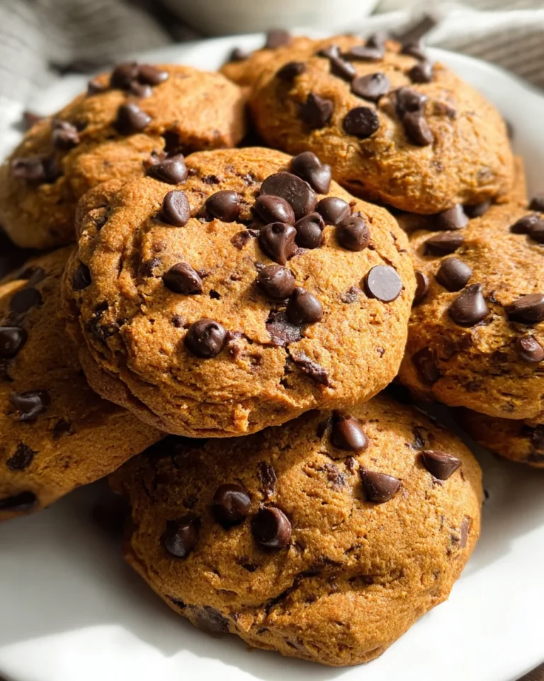 Healthy Pumpkin Chocolate Chip Cookies