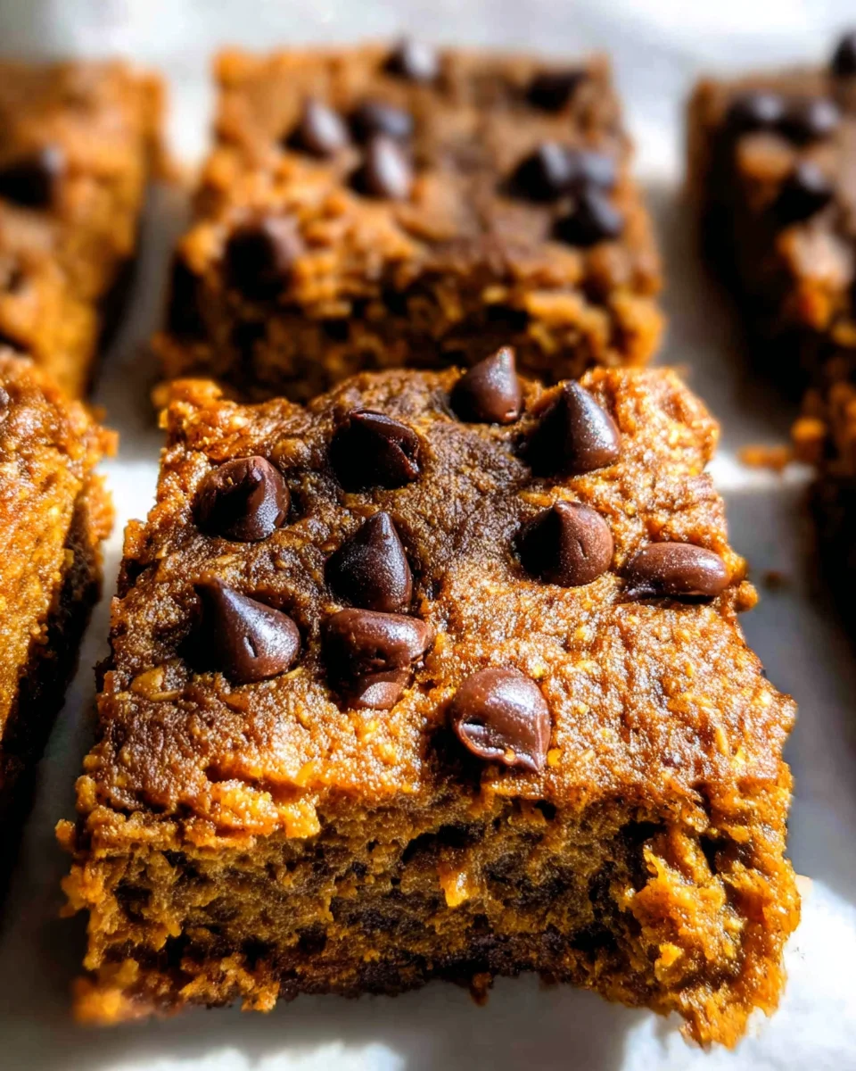 Healthy Pumpkin Oatmeal Bars 22 Healthy