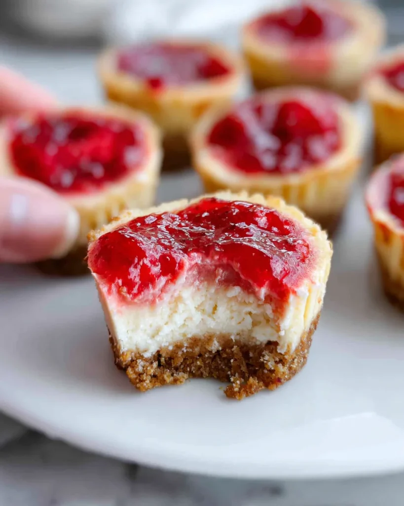 High Protein Healthy Strawberry Cheesecake Bites