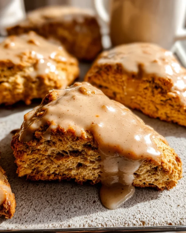 Homemade Chai Scones with Maple Chai Glaze