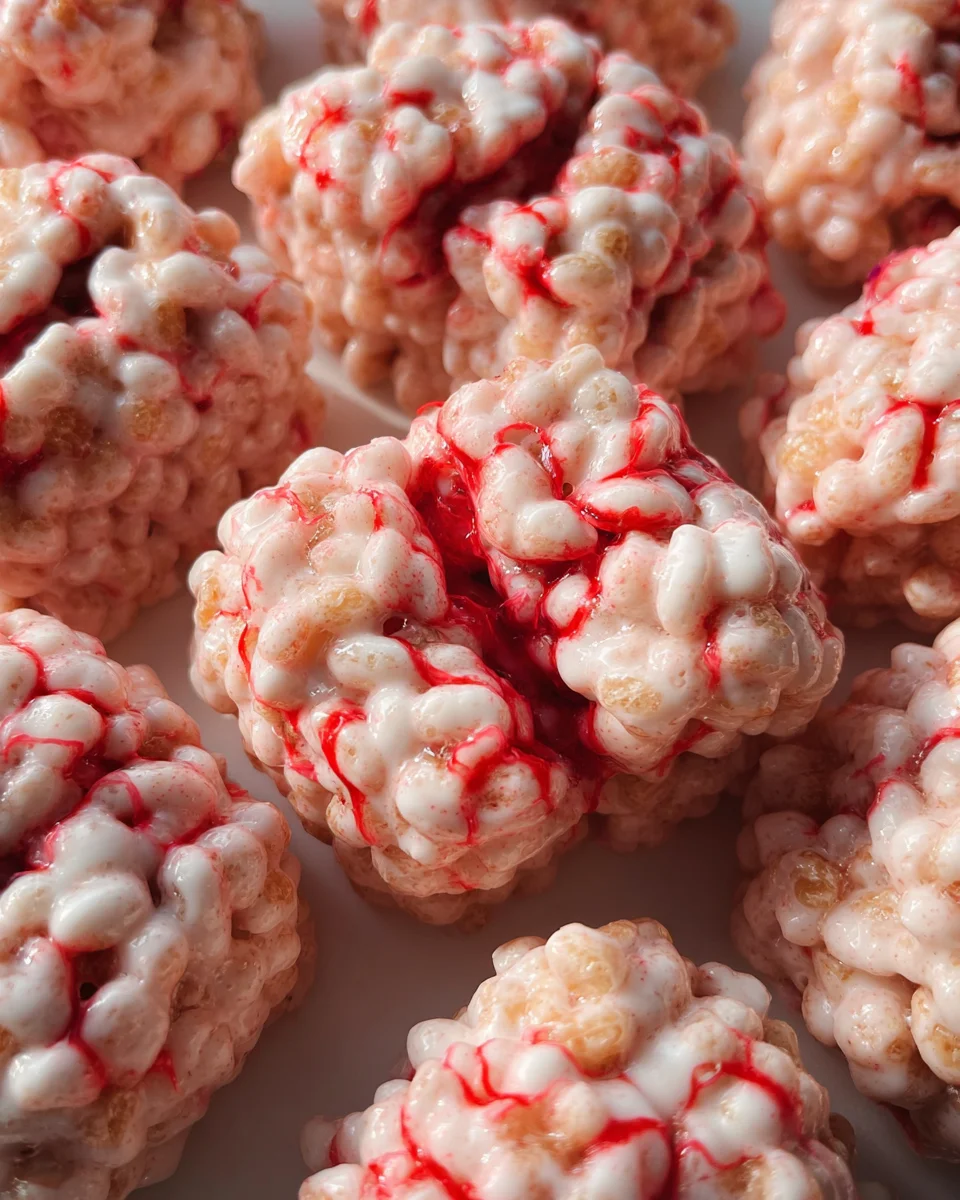 Marshmallow Rice Bubbles Halloween Brains 15 Marshmallow