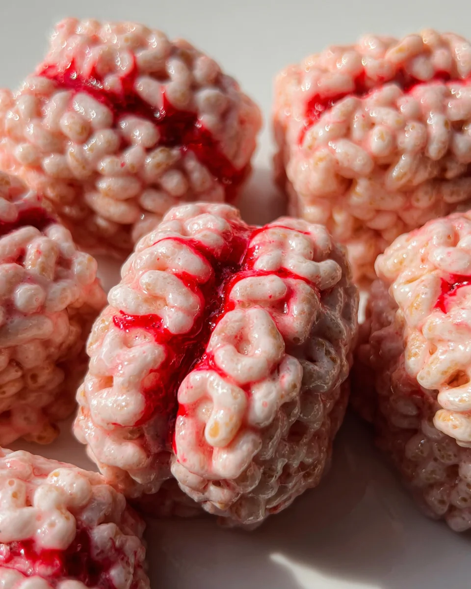 Marshmallow Rice Bubbles Halloween Brains 16 Marshmallow