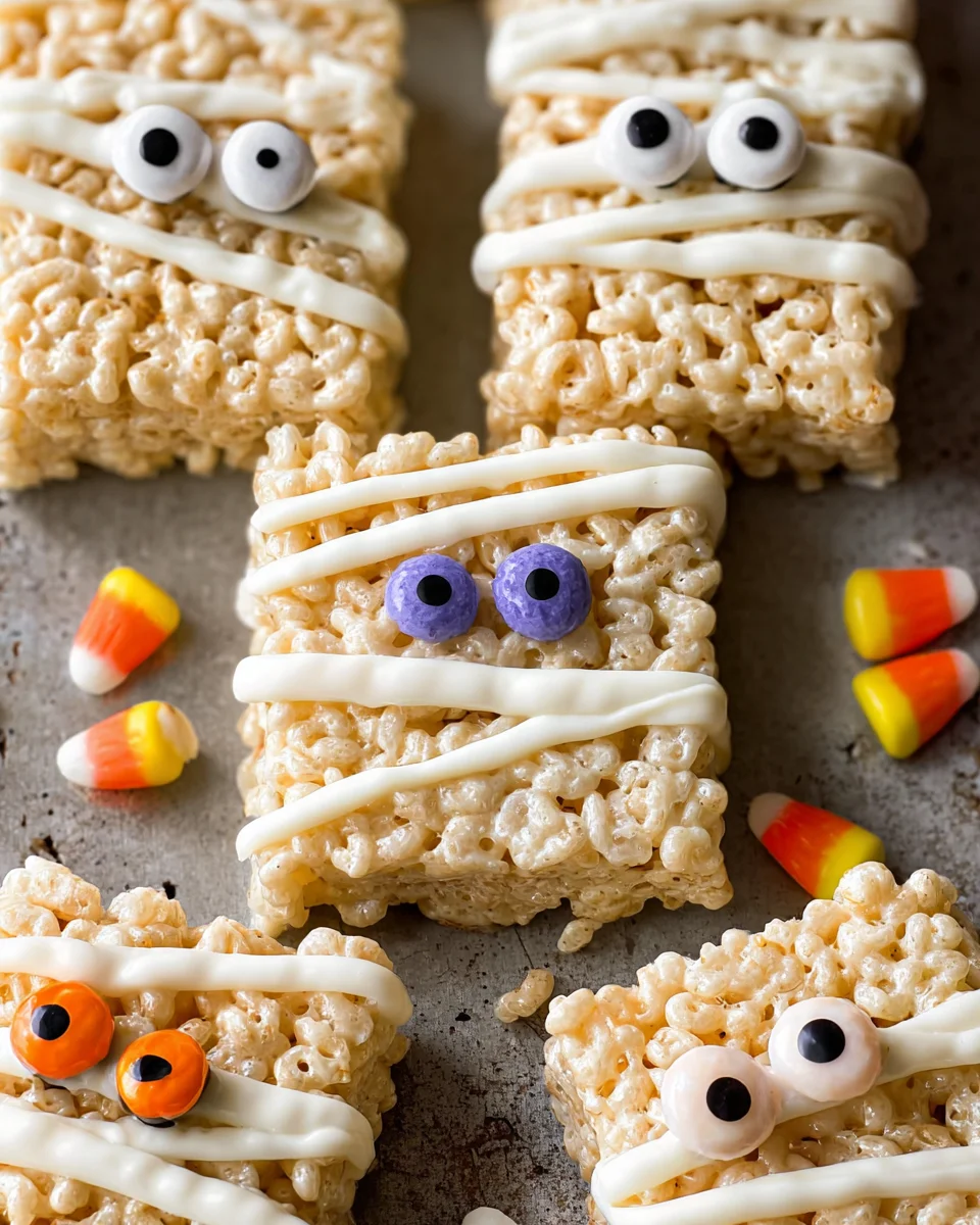 Mummy Rice Krispie Treats 16 Mummy