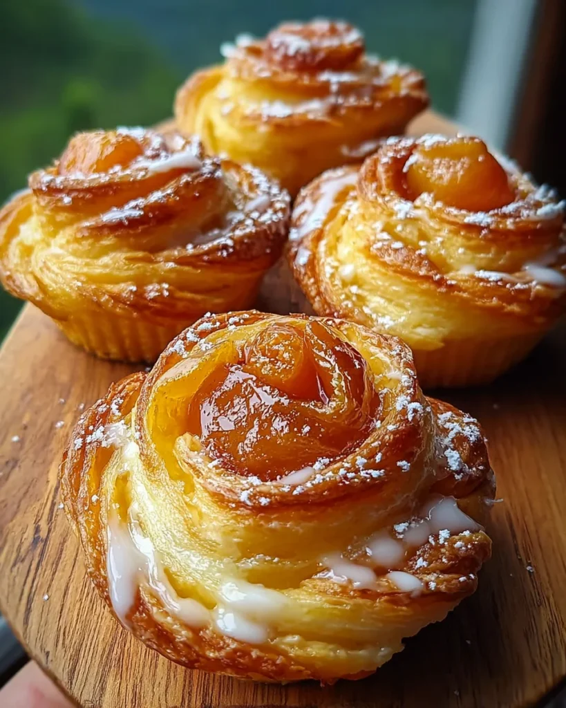 Peach Pie Cruffins Recipe