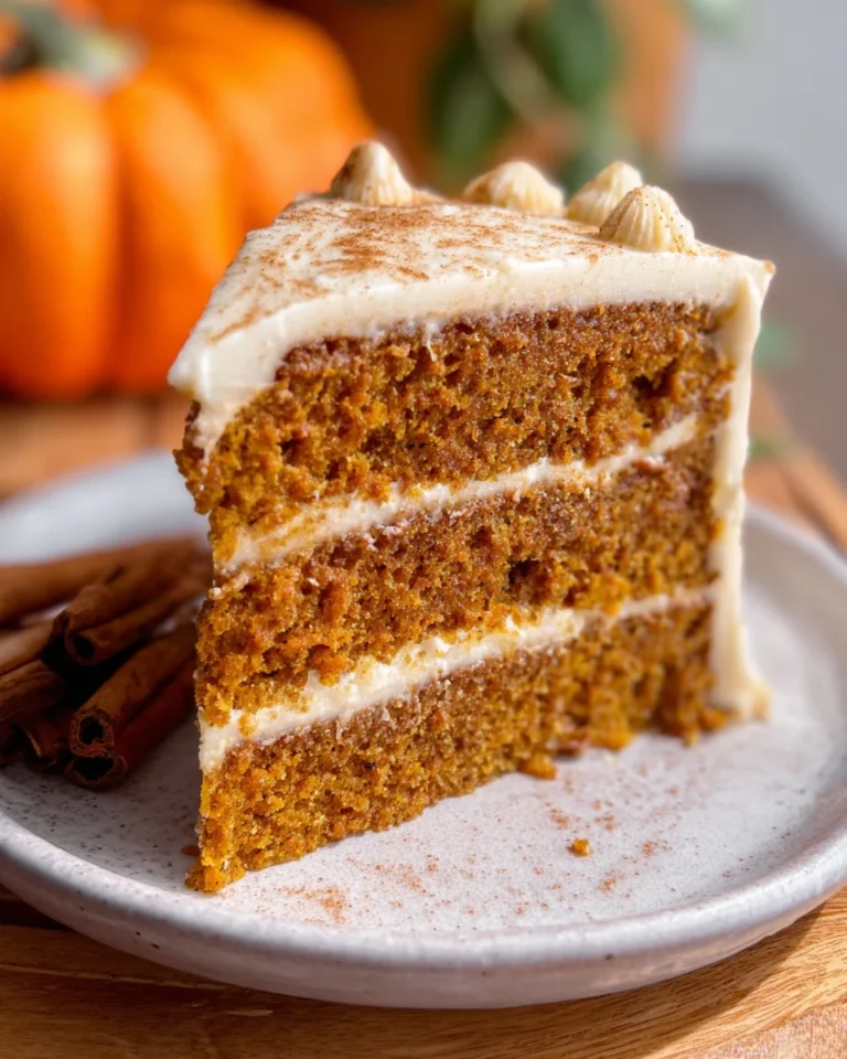 Pumpkin Cake with Cinnamon Cream Cheese Frosting