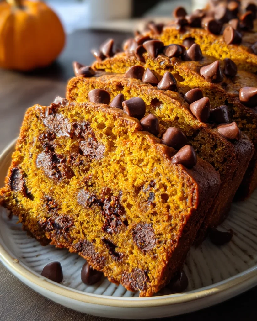 Pumpkin Chocolate Chip Bread