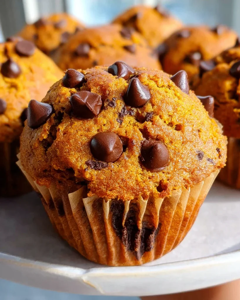 Pumpkin Chocolate Chip Muffins