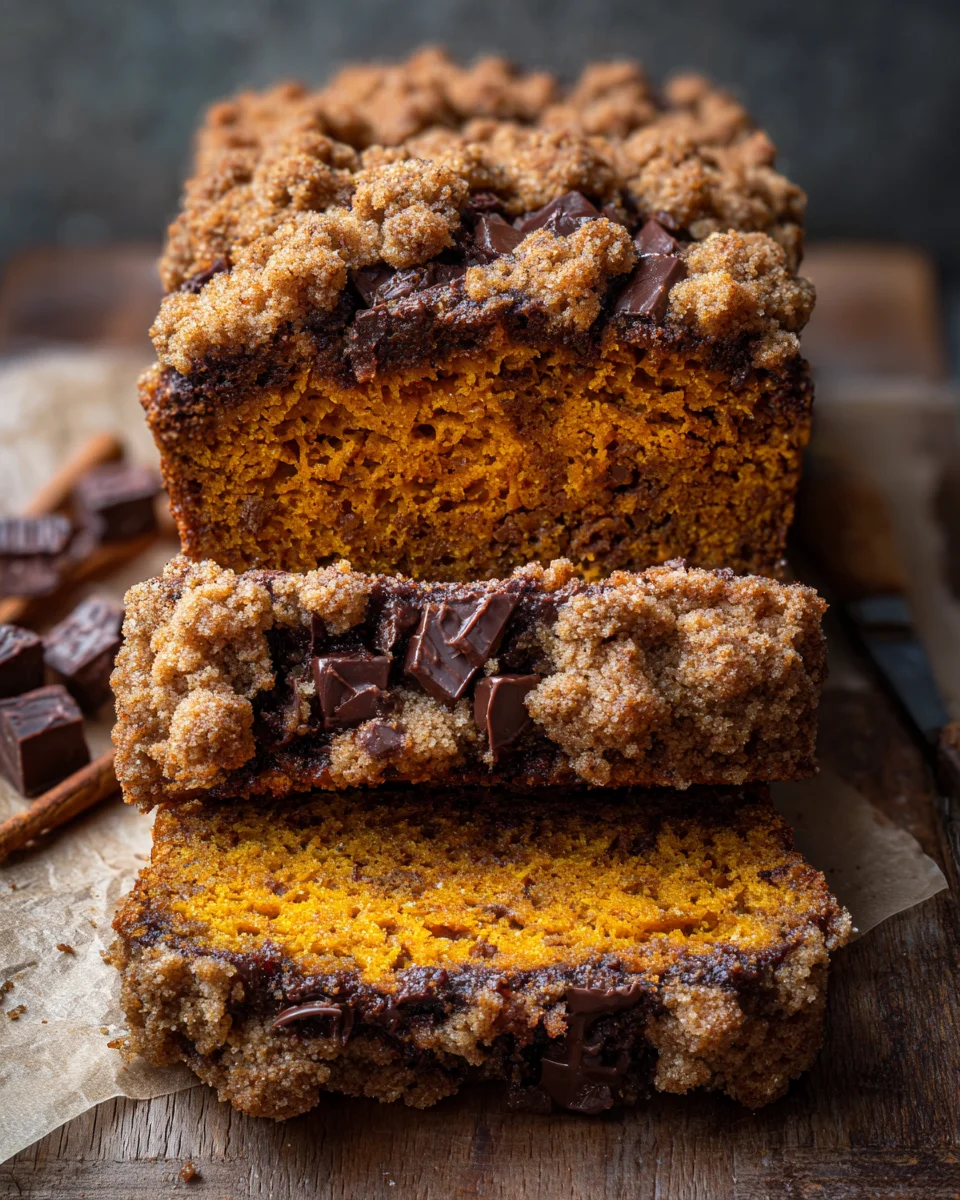 Pumpkin Chocolate Chip Streusel Bread 26 Pumpkin