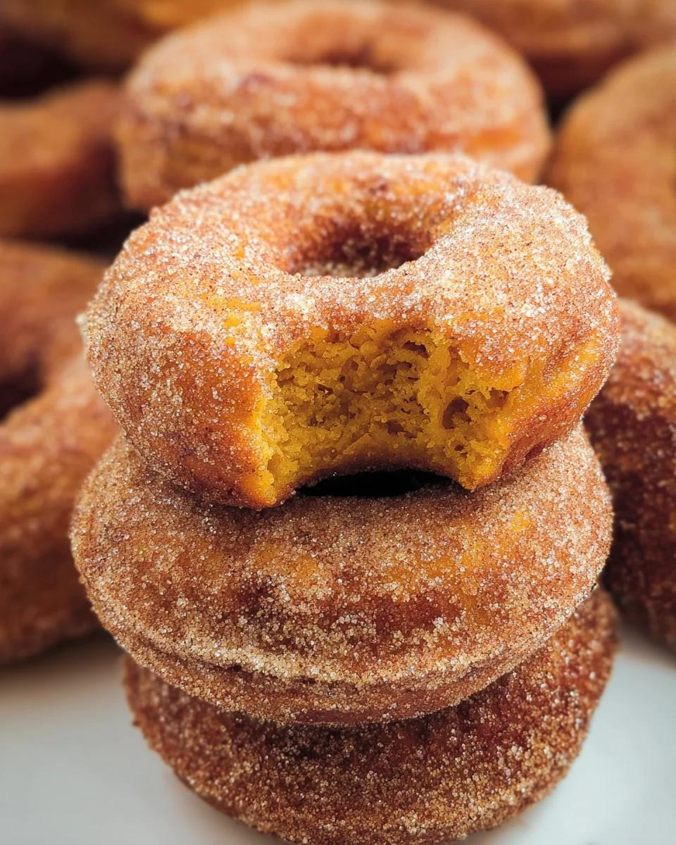 Pumpkin Cinnamon Sugar Donuts 22 Pumpkin