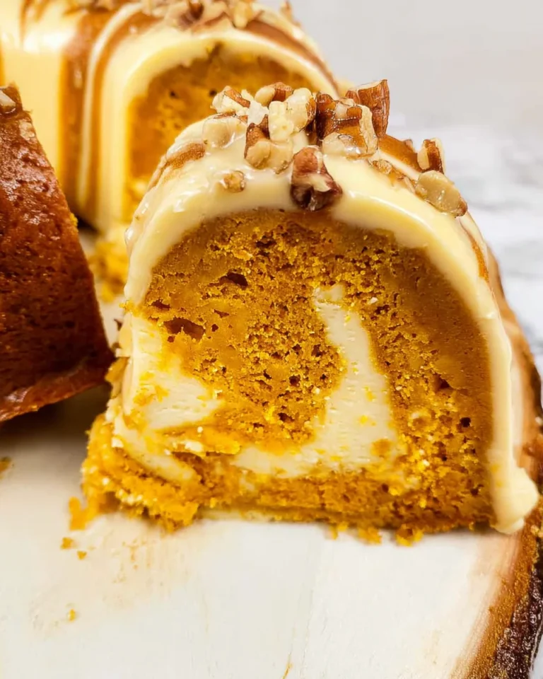 Pumpkin Cream Cheese Swirl Cake