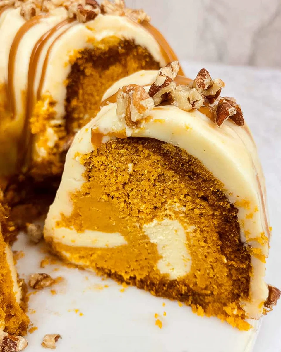 Pumpkin Cream Cheese Swirl Cake 26 Pumpkin