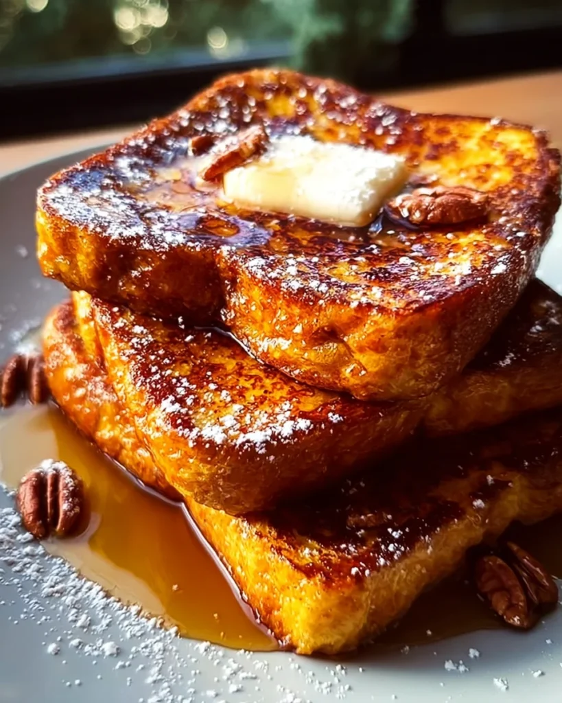 Pumpkin French Toast Breakfast