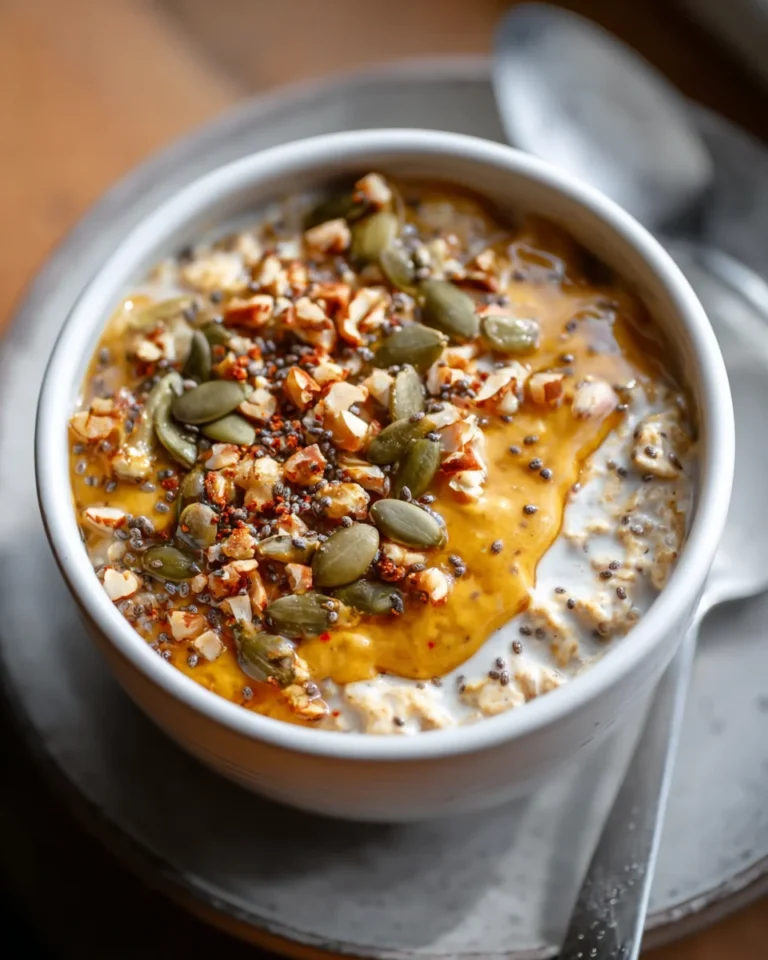 Pumpkin Pie Overnight Oats with Chia
