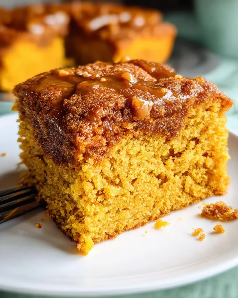 Pumpkin Snickerdoodle Snack Cake