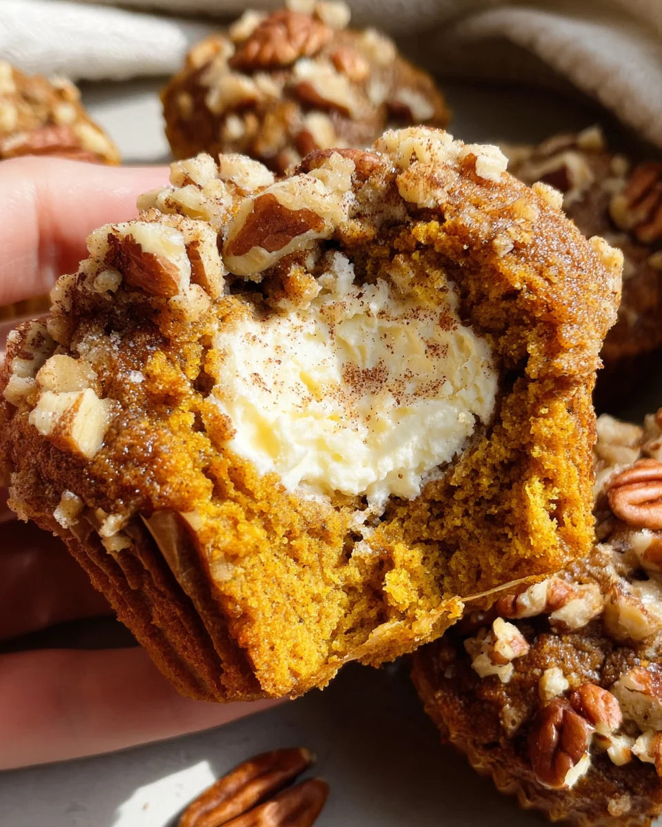 Pumpkin Spice Muffins with Cream Cheese Filling 30 Pumpkin