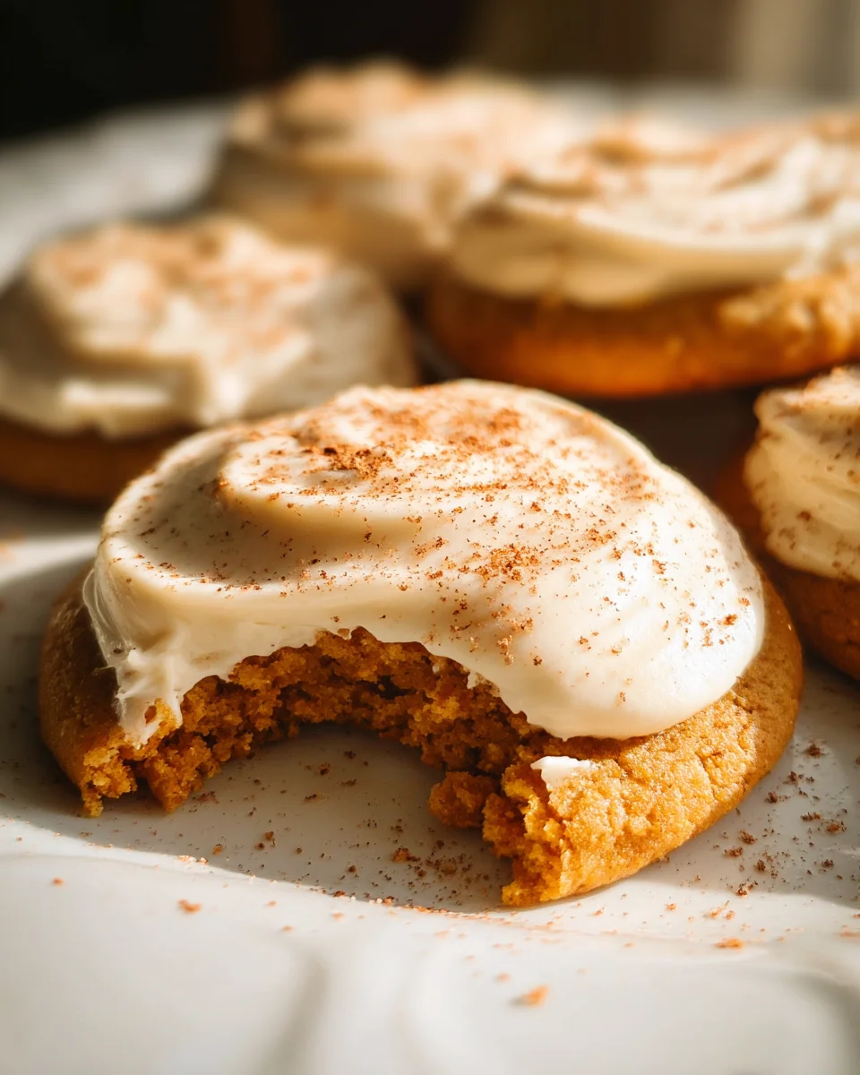 Pumpkin Spice Sugar Cookies with Cream Cheese Frosting 26 Pumpkin