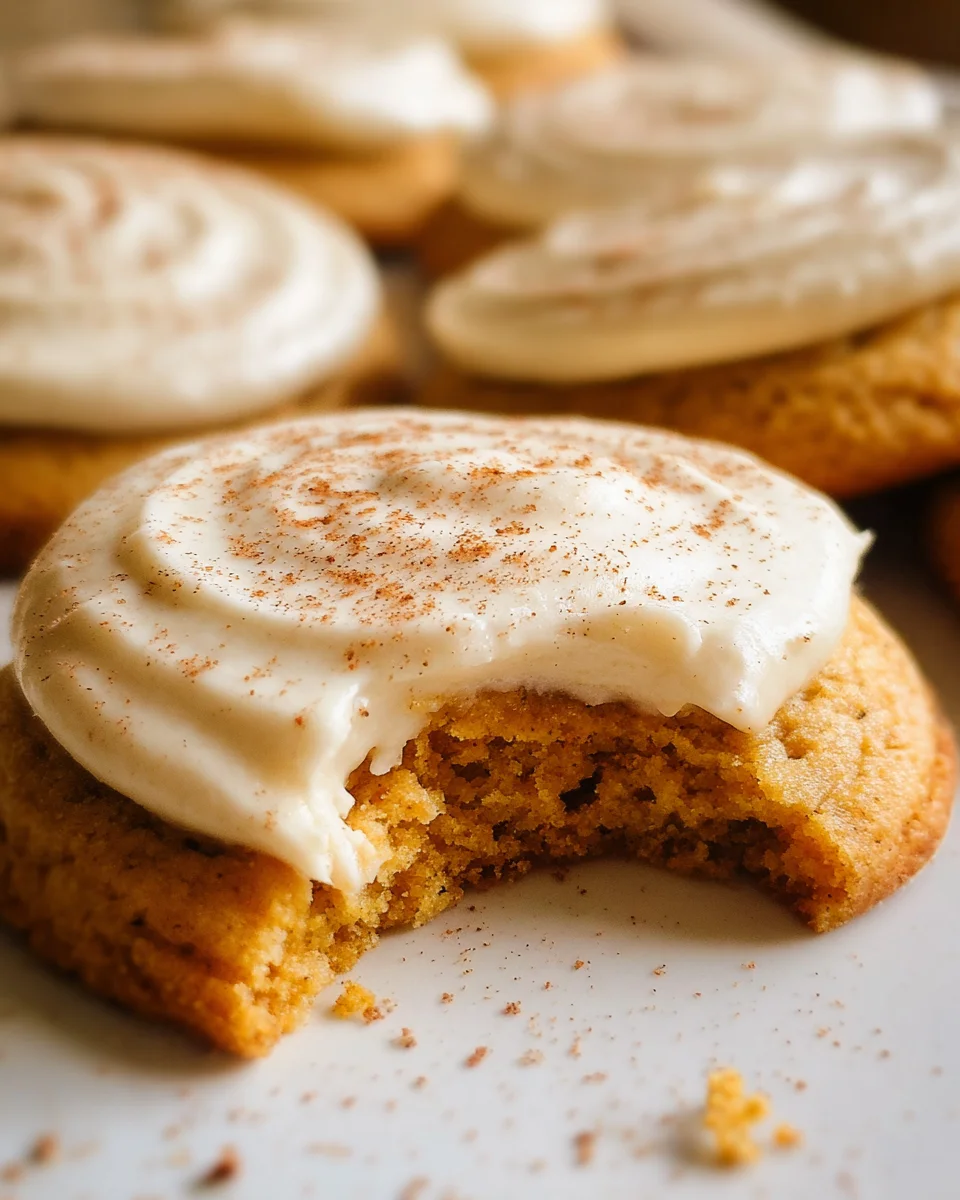 Pumpkin Spice Sugar Cookies with Cream Cheese Frosting 27 Pumpkin