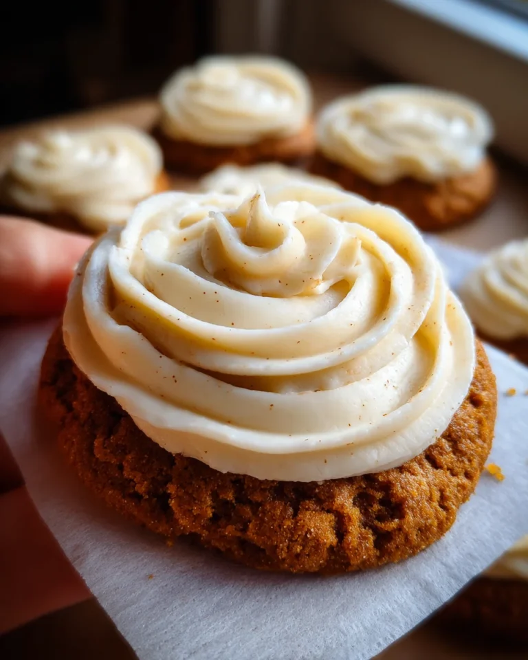 Pumpkin Sugar Cookies with Cream Cheese Frosting