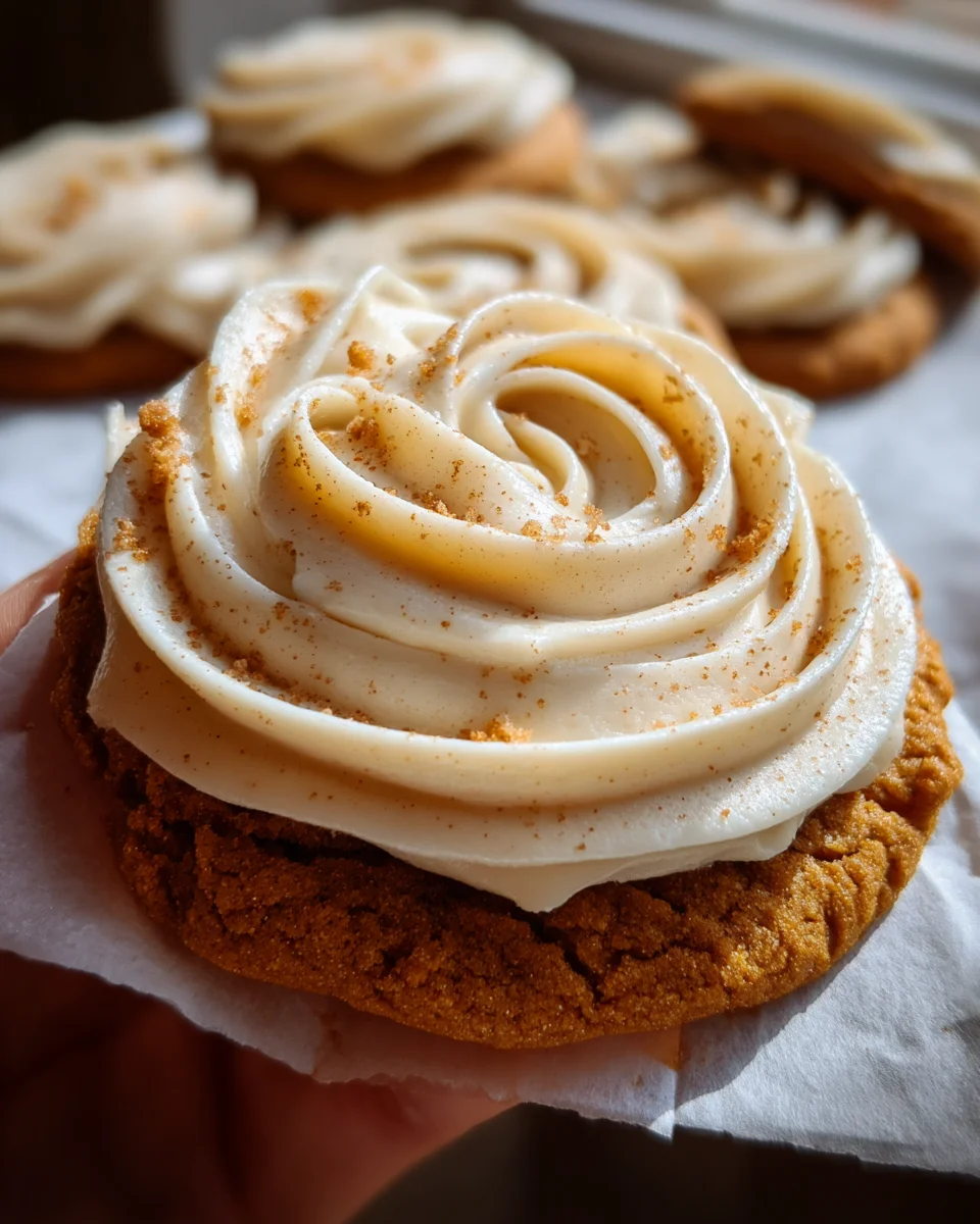 Pumpkin Sugar Cookies with Cream Cheese Frosting 31 Pumpkin