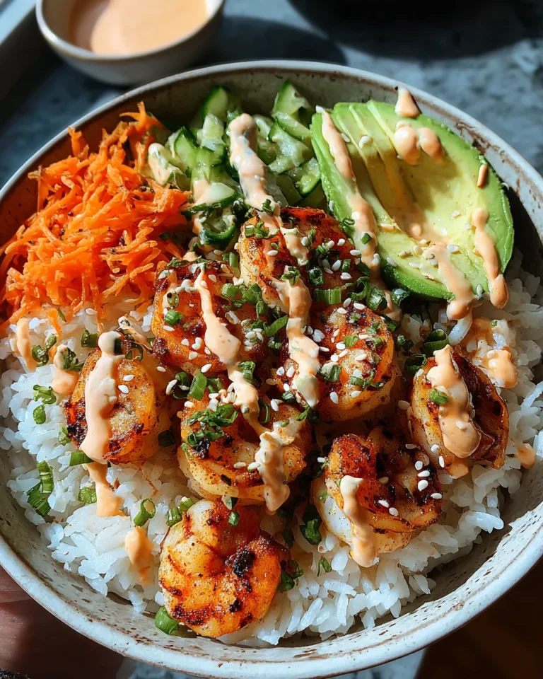 Shrimp Rice Bowls with Spicy Mayo