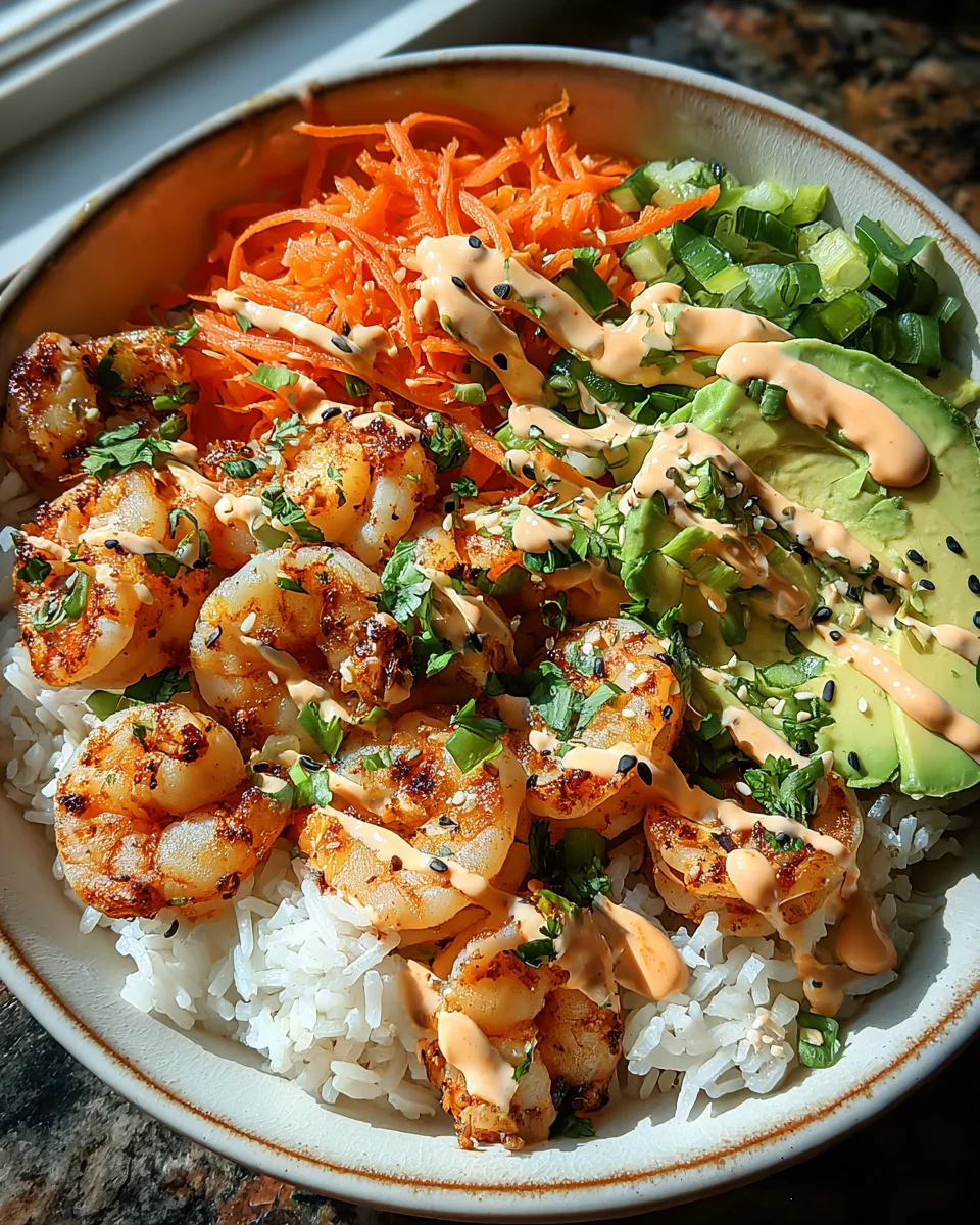 Shrimp Rice Bowls with Spicy Mayo 28 Shrimp