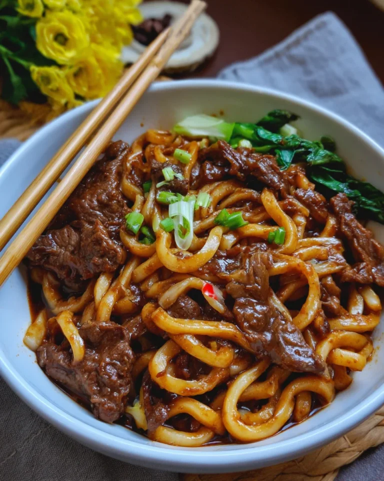 Simple Black Pepper Beef Udon
