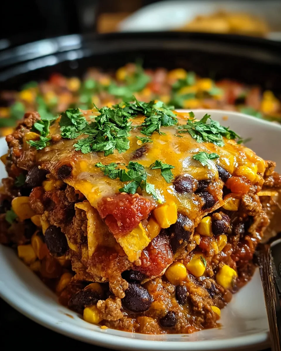 Slow Cooker Taco Casserole 22 Slow
