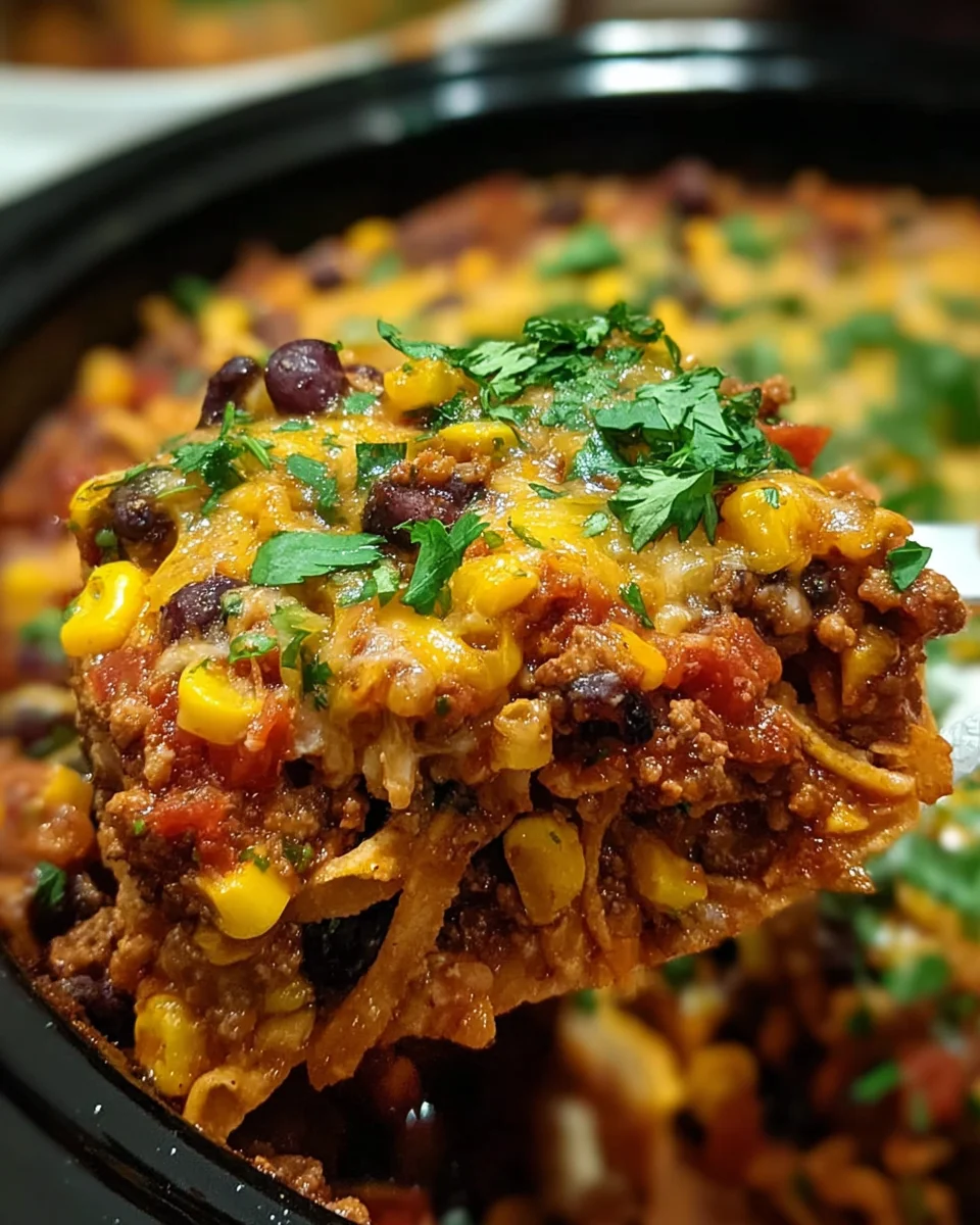 Slow Cooker Taco Casserole 23 Slow