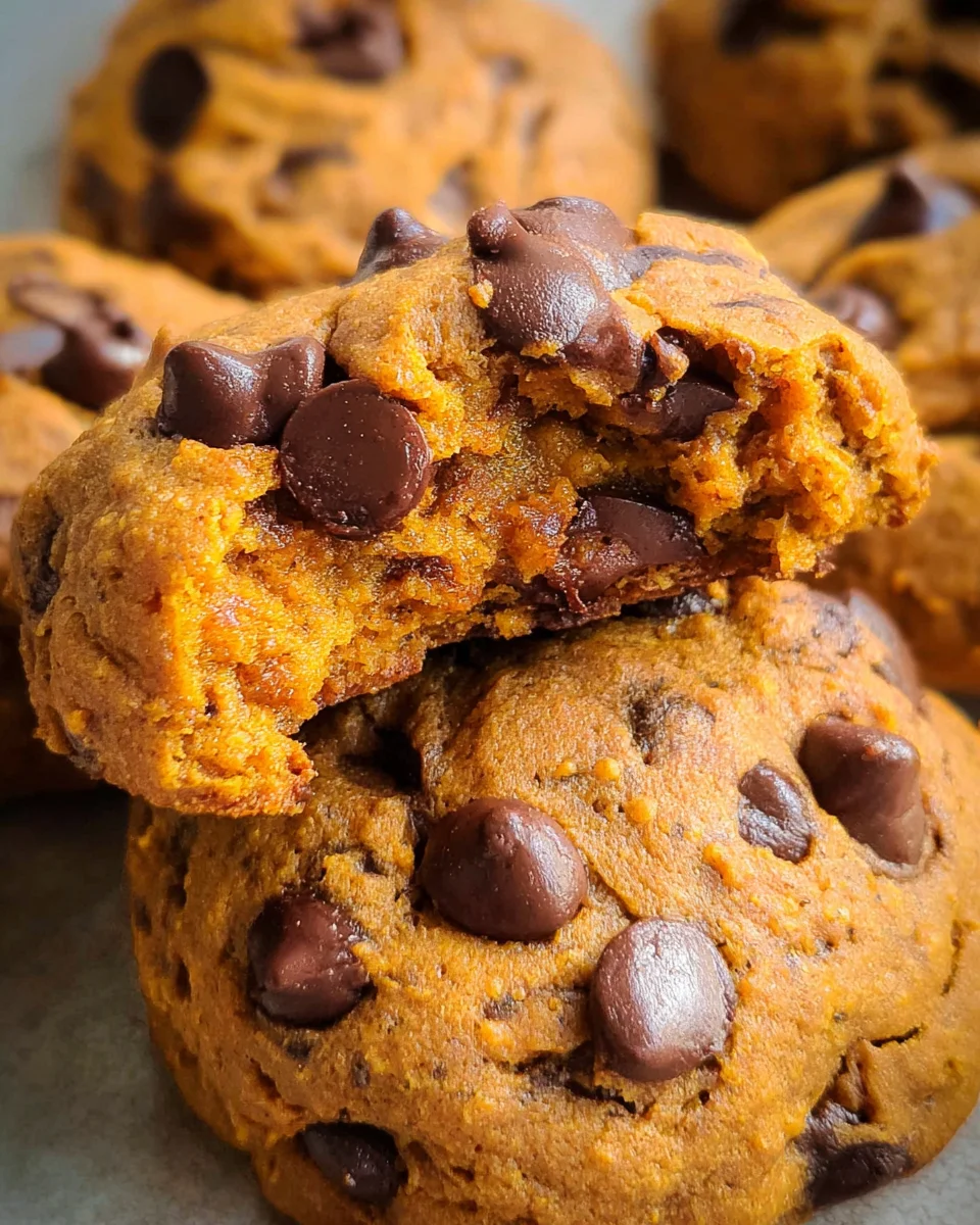 Soft Pumpkin Chocolate Chip Cookies 24 Soft
