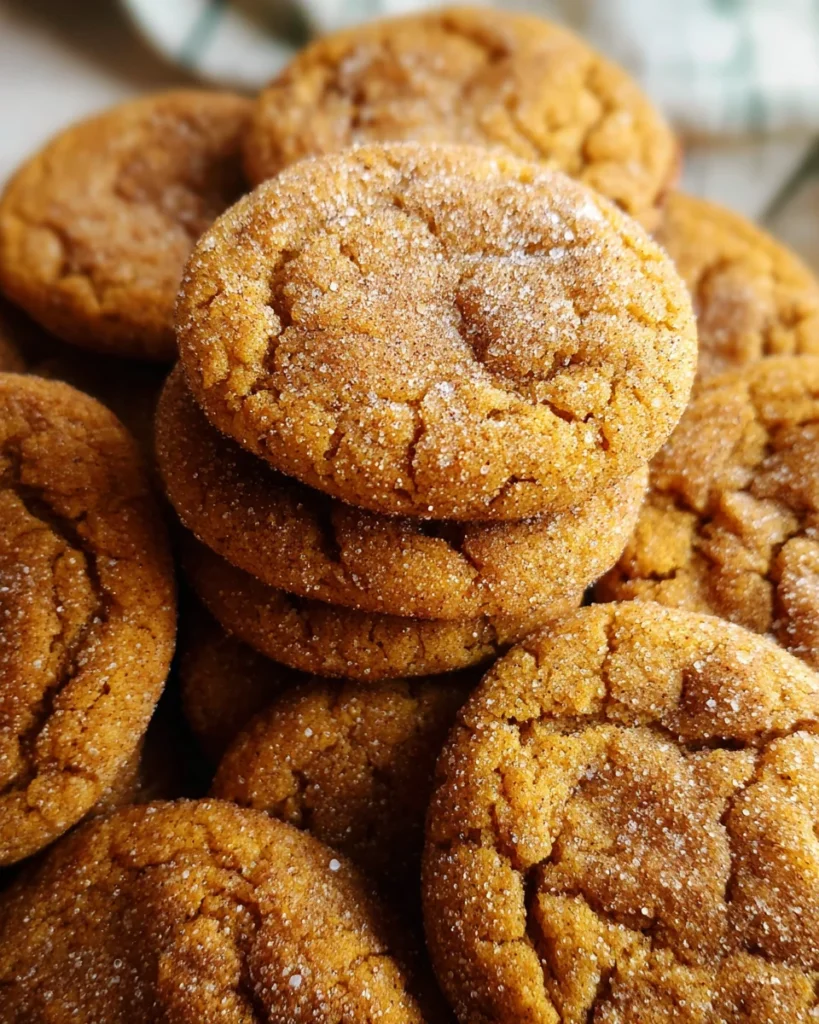Soft and chewy pumpkin cookies