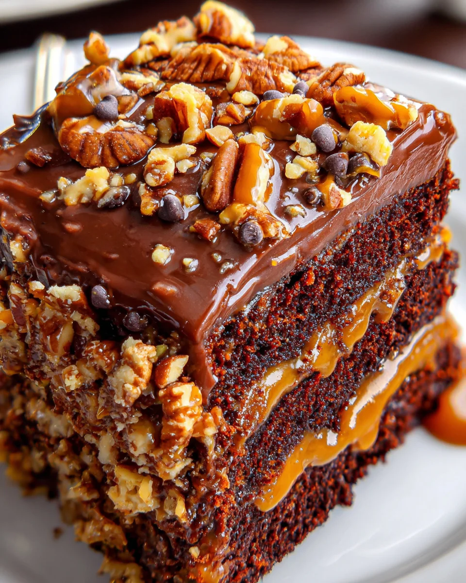Turtle Caramel Cake 25 Turtle Caramel Cake