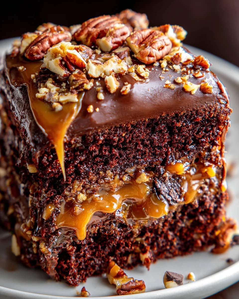 Turtle Caramel Cake 23 Turtle