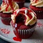 Vampire Bite Halloween Cupcakes 38 Vampire Bite Halloween Cupcakes