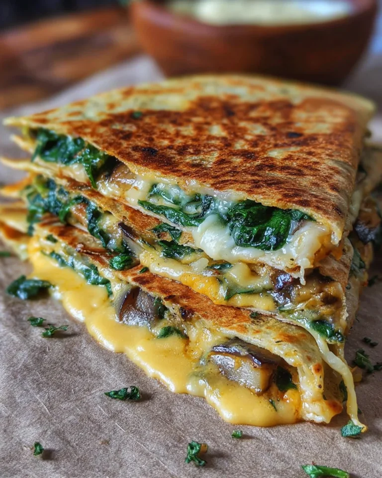 Vegan Spinach Quesadillas