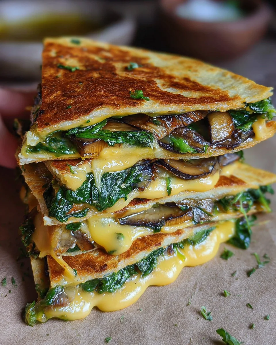 Vegan Spinach Quesadillas 18 Vegan