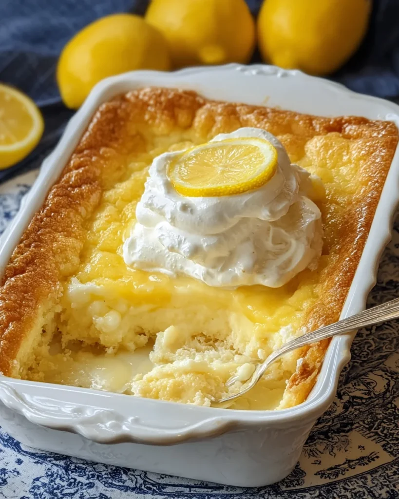 4-Ingredient Lemon Cream Cheese Dump Cake