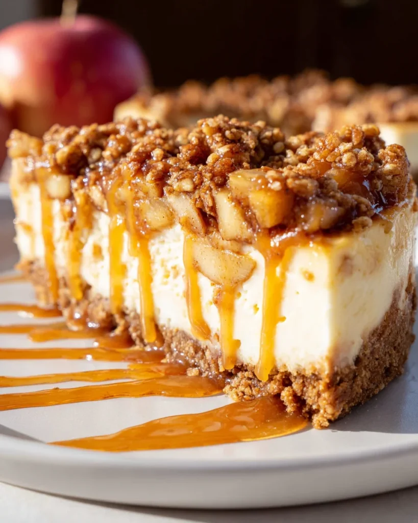 Apple Crisp Cheesecake