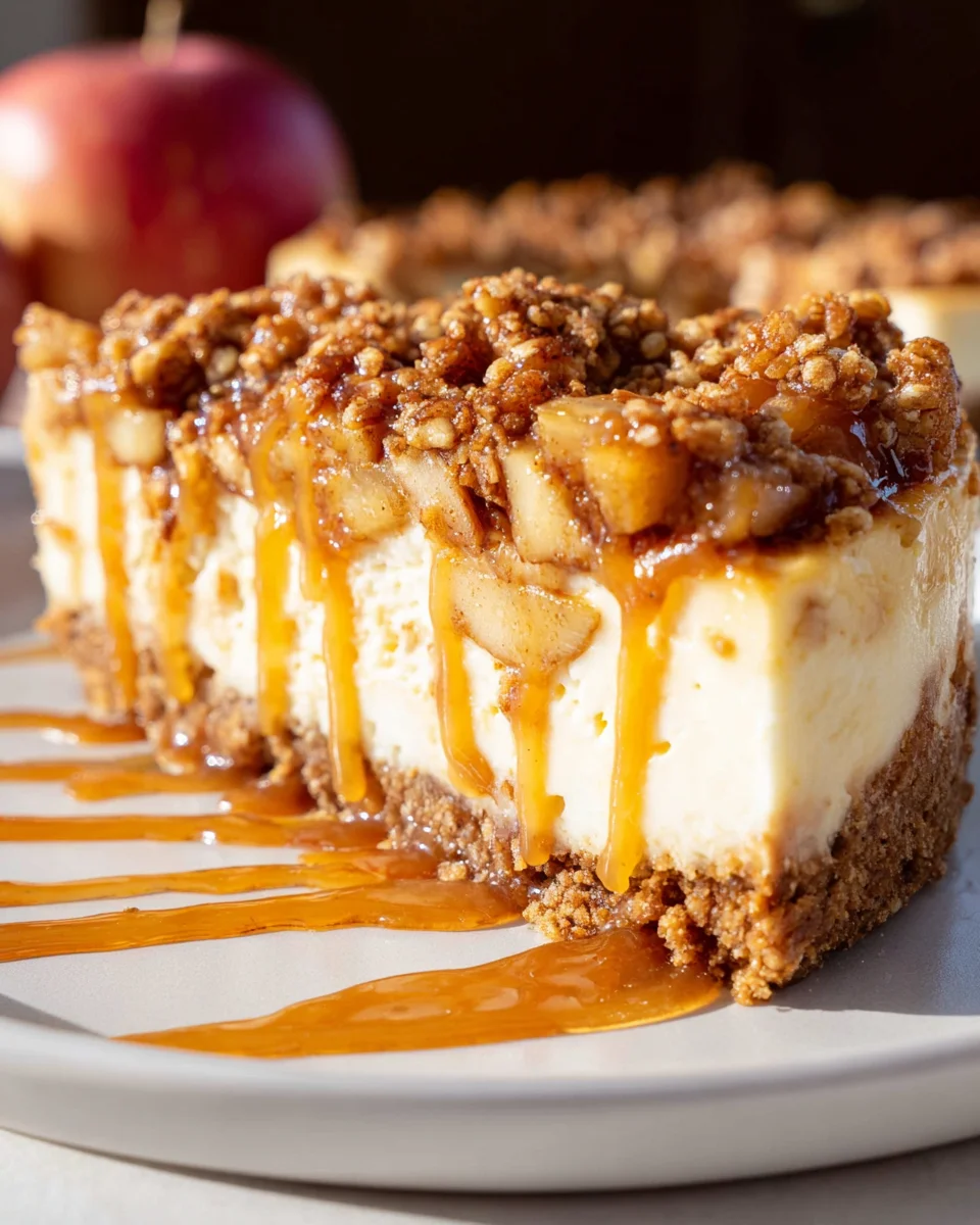 Apple Crisp Cheesecake